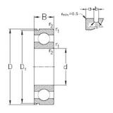 30 mm x 62 mm x 16 mm  NKE 6206-N الكرات الأخدود العميق