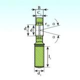 40 mm x 62 mm x 28 mm  ISB SA 40 ES 2RS محامل عادي