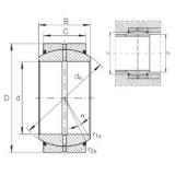 25 mm x 42 mm x 20 mm  INA GE 25 DO-2RS محامل عادي