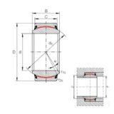 80 mm x 120 mm x 55 mm  INA GE 80 UK-2RS محامل عادي