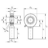 60 mm x 90 mm x 44 mm  INA GAR 60 DO-2RS محامل عادي