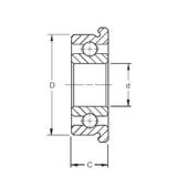 2,5 mm x 6 mm x 1,8 mm  ZEN F682X الكرات الأخدود العميق