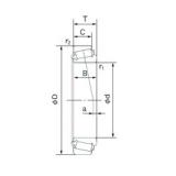 100 mm x 180 mm x 46 mm  NACHI E32220J تناقص الأسطوانة المحامل