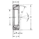 25 mm x 47 mm x 15 mm  FBJ GAC25S محامل عادي