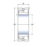 220 mm x 340 mm x 118 mm  NSK 24044SWRCg2E4 محامل كروية