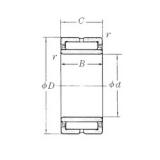 55 mm x 80 mm x 45 mm  NSK NA6911 محامل إبرة الأسطوانة