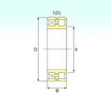 280 mm x 420 mm x 106 mm  ISB NN 3056 K/SPW33 محامل أسطوانية