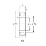 100 mm x 215 mm x 73 mm  KOYO NJ2320R محامل أسطوانية