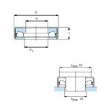 SKF 353118 تناقص الأسطوانة المحامل الدفعية