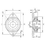 INA RCJTY1-1/2 تحمل وحدات