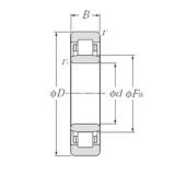 95 mm x 170 mm x 43 mm  NTN NU2219E محامل أسطوانية