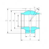 44,45 mm x 71,438 mm x 66,675 mm  LS GEWZ44ES محامل عادي