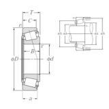 17,462 mm x 39,878 mm x 14,605 mm  NTN 4T-LM11749/LM11710 تناقص الأسطوانة المحامل