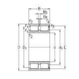 100 mm x 140 mm x 40 mm  NKE NNCF4920-V محامل أسطوانية