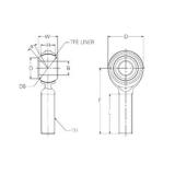 12 mm x 30 mm x 12 mm  NMB RBT12E محامل عادي