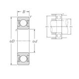 12 mm x 21 mm x 5 mm  NTN 6801LLB الكرات الأخدود العميق