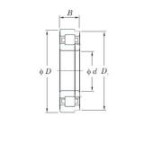 90 mm x 190 mm x 43 mm  KOYO NUP318 محامل أسطوانية