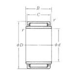 17 mm x 29 mm x 20,2 mm  NSK LM2120 محامل إبرة الأسطوانة