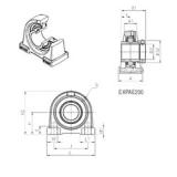 SNR EXPAE204 تحمل وحدات