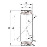 INA GE380-DW-2RS2 محامل عادي