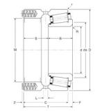 90 mm x 160 mm x 42 mm  Gamet 160090/160160P تناقص الأسطوانة المحامل