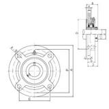 45 mm x 105 mm x 49,2 mm  ISO UCFC209 تحمل وحدات