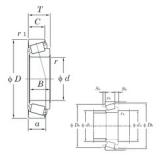 100 mm x 145 mm x 22,5 mm  KOYO T4CB100 تناقص الأسطوانة المحامل