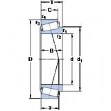 38.1 mm x 65.088 mm x 18.288 mm  SKF LM 29748/710/Q تناقص الأسطوانة المحامل