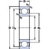 30 mm x 72 mm x 19 mm  SKF W 6306-2Z الكرات الأخدود العميق