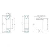 10 mm x 19 mm x 5 mm  SKF 61800 الكرات الأخدود العميق