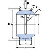 90 mm x 150 mm x 85 mm  SKF GEH 90 ES-2RS محامل عادي