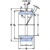 260 mm x 370 mm x 150 mm  SKF GE 260 ES-2LS محامل عادي