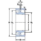 710 mm x 950 mm x 180 mm  SKF 239/710 CAK/W33 محامل كروية