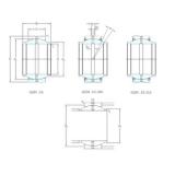 76,2 mm x 120,65 mm x 114,3 mm  SKF GEZM300ES-2RS محامل عادي